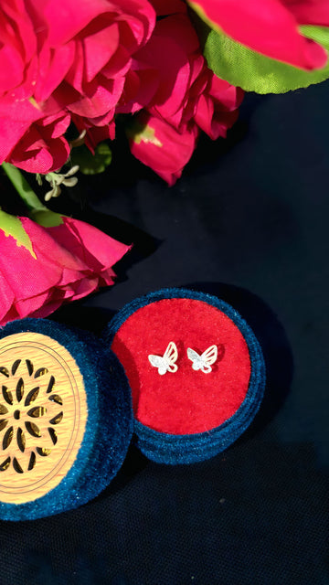 Filigree Butterfly Stud Earrings
